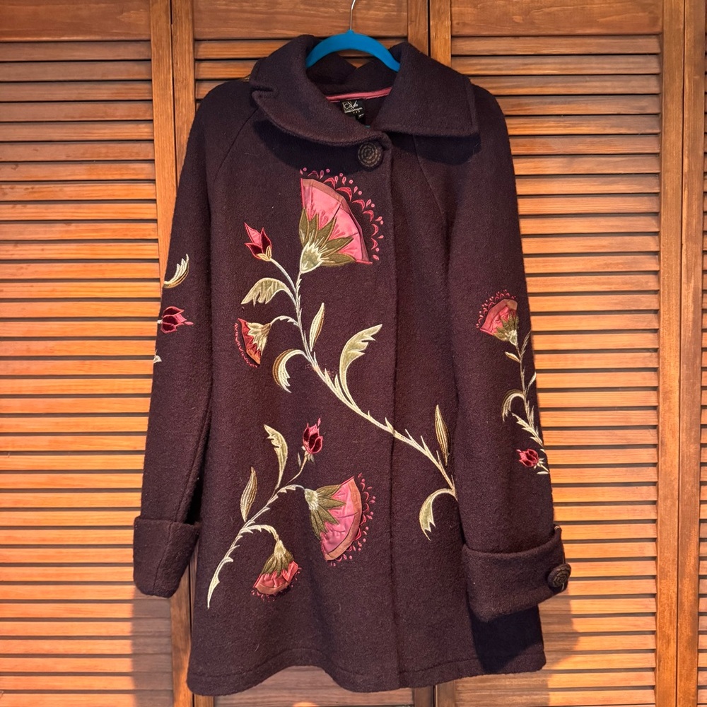 Covelo Clothing Inc Embroidered Coat